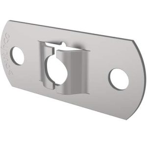 Fast Lead Receptacle, Small Size, Flat, Steel, Zinc Plate, Bright chromate