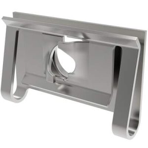 Fast Lead Receptacle, Small Size, Clip-on, Stainless Steel, Passivated