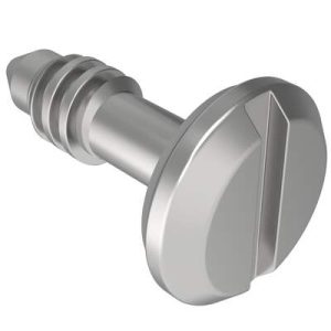 Fast Lead Screw, Medium Size, Slotted Recess, 4.5mm (.18 in) Max. Outer Panel, Stainless Steel, Passivated - Image 1