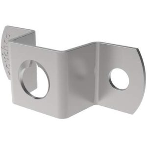 Fast Lead Receptacle, Medium Size, Saddle, Weld, Stainless Steel, Passivated