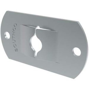 Fast Lead Receptacle, Medium Size, Flat, Rivet, Steel, Zinc Immersion Coating