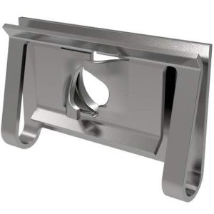 Fast Lead Receptacle, Medium Size, Clip-on, Steel, Zinc Immersion Coating