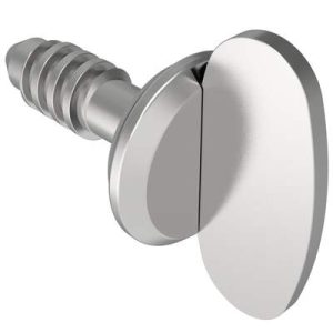 Fast Lead Screw, Large Size, Wing, 10.7mm (.42 in) Max. Outer Panel, Stainless Steel, Passivated