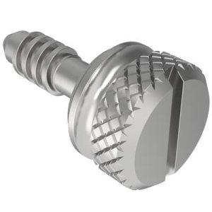 Fast Lead Screw, Large Size, Knurled, 5.6mm (.22 in) Max. Outer Panel, Steel, Zinc Plate, Bright chromate, plus sealer