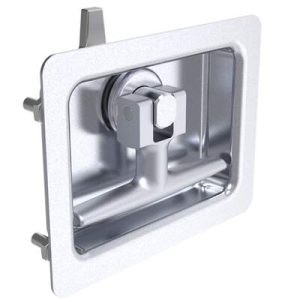 Compression Latch, Self-Adjusting, No Restriction, 1-7.9mm Panel, 31.8-50.2mm Grip, Steel, Zinc Flake Coating, Silver - Image 1