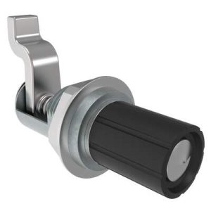 Compression Latch, Self-Adjusting, Small Size, No Restriction, Knob, 1.5-4.8mm Panel, 15.1-22.2mm Grip, Zinc Alloy, Chemical Protective Film, Silver - Image 1