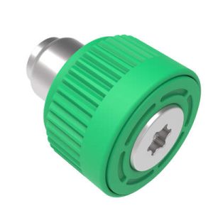 Captive Screw, M3 Thread, Flare-in, Phillips Thread, Knurled Green Knob - Image 1