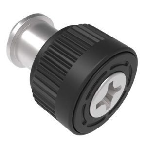 Captive Screw, M3 X 0.5, SMT, TORX Thread, Knurled Black Knob