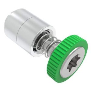Captive Screw, 4-40 Thread, Flare-in, TORX®, Knurled Green Knob