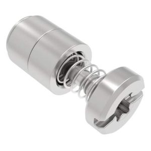 Captive Screw, 4-40 Thread, Press-in, TORX®/Slot Combination, Smooth Bright Knob - Image 1