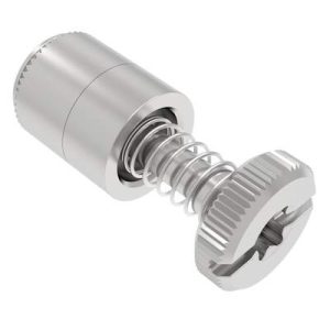 Captive Screw, 6-32 Thread, Press-in, TORX®/Slot Combination, Knurled Bright Knob - Image 1