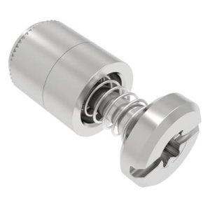 Captive Screw, 6-32 Thread, Press-in, TORX®/Slot Combination, Smooth Bright Knob - Image 1