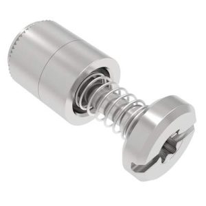 Captive Screw, 6-32 Thread, Press-in, TORX®/Slot Combination, Smooth Bright Knob - Image 1