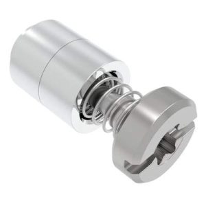 Captive Screw, M3 X 0.5, Flare-in, TORX®/Slot Combination, Smooth Bright Knob - Image 1