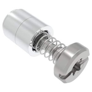 Captive Screw, M3 X 0.5, Press-in, TORX®/Slot Combination, Smooth Bright Knob - Image 1