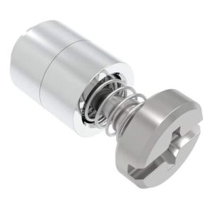 Captive Screw, M3 X 0.5, Flare-in, Phillips/Slot Combination, Smooth Bright Knob - Image 1