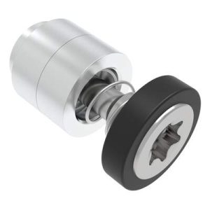 Captive Screw, M4 X 0.7, Flare-in, TORX®, Smooth Black Knob - Image 1