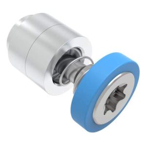 Captive Screw, M4 X 0.7, Flare-in, TORX®, Smooth Blue Knob - Image 1