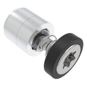 Captive Screw, M4 X 0.7, Press-in, TORX®, Smooth Black Knob - Image 1