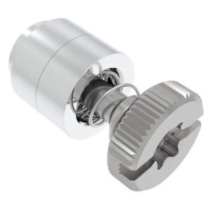 Captive Screw, M4 X 0.7, Flare-in, TORX®/Slot Combination, Knurled Bright Knob - Image 1