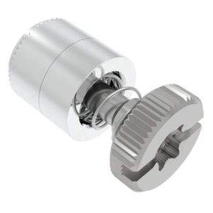 Captive Screw, M4 X 0.7, Press-in, TORX®/Slot Combination, Knurled Bright Knob