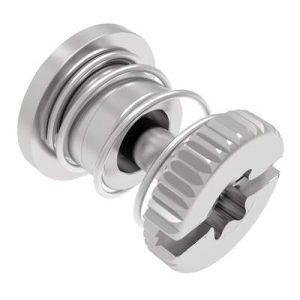 Captive Screw, M3 X 0.5 Thread, Press-in, TORX®/Slot Combination, Knurled Bright Knob - Image 1