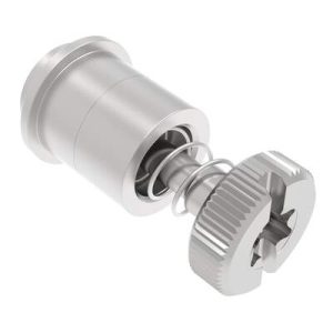Captive Screw, M3 X 0.5, Surface Mount Technology, TORX®/Slot Combination, Knurled Bright Knob - Image 1