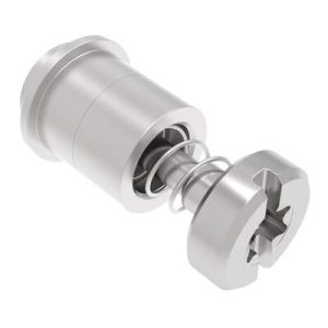 Captive Screw, M3 X 0.5, Surface Mount Technology, TORX®/Slot Combination, Smooth Bright Knob - Image 1