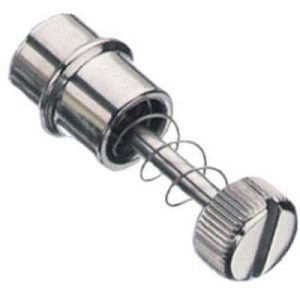 Captive Screw, 1/4-20 Thread, Flare-in, Slotted Recess, Knurled Bright Knob - Image 1