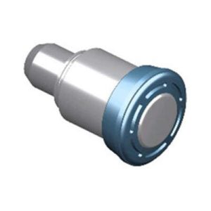 Spring Loaded Plunger, Press-in, Small Size, With hold-open feature, Steel, Blue Knob