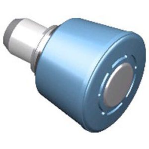 Spring Loaded Plunger, Press-in, Large Size, Without hold-open feature, Steel, Blue Knob