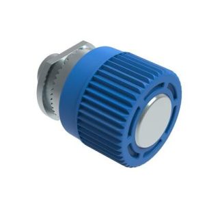 Spring Loaded Plunger, Thread-in, Small Size, Without hold-open feature, Steel, Blue