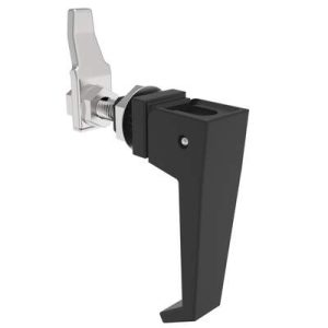 Compression Latch, Lift & Turn, Medium Size, Handle Style, No Restriction, Non-Locking, Zinc Alloy, Powder Coat, Black