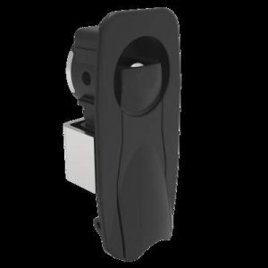 Compression Latch, Lift & Turn, Medium Size, Flush Style, No Restriction, Non-Locking, Plastic, Black