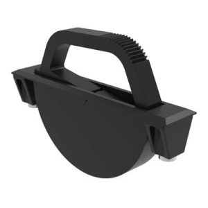 Concealed Pull, Medium Size, Plastic Housing, Black, Aluminum Handle, Black