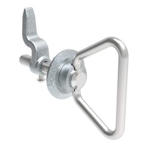 Cam Latch, Medium Size, Bail Handle, Single Point, Zinc Alloy, Zinc Plated, Bright Chromate - Image 1