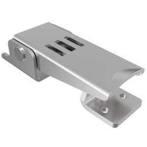 Under-center Draw Latch Small Size, Steel, Zinc Plate, Bright chromate