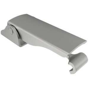 Under-center Draw Latch Medium Size, Steel, Zinc Plate, Bright chromate