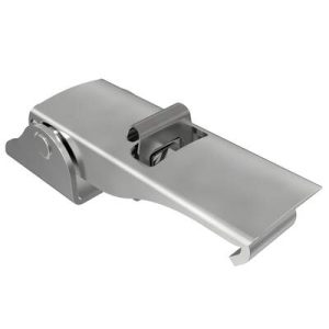 Under-center Draw Latch Medium Size, Steel, Zinc Plate, Bright chromate