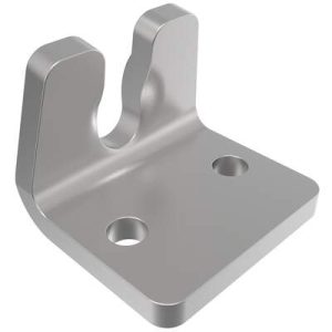 Under-center Draw Latch Keeper, Steel, Zinc Plate, Bright chromate