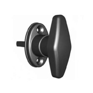 Cam Latch Compact 'T' Handle, Hand Operated, Zinc Alloy, Powder Coat, Black