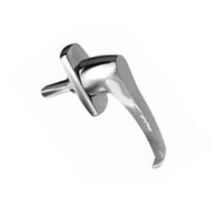 Cam Latch L-Handle, Hand Operated, Zinc Alloy, Chrome Plated, Polished
