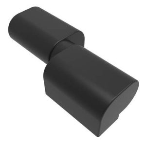 Lift-Off Hinge Offset Knuckle Style, Concealed Mount, Glass Filled Nylon, Black