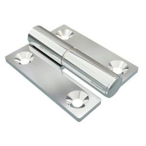 Lift-Off Hinge In-line Knuckle Style, Concealed Mount, Steel, Chrome Plated
