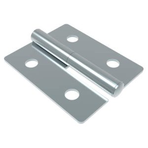 Lift-Off Hinge In-line Knuckle Style, Concealed Mount, Steel, Blue Zinc, Blue
