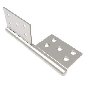 Lift-Off Hinge In-line Knuckle Style, Concealed Mount, Stainless Steel, Electro Polish, Polished