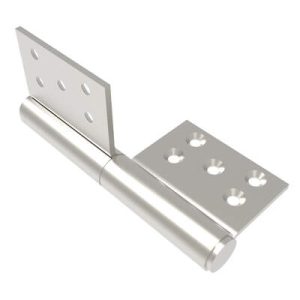 Lift-Off Hinge In-line Knuckle Style, Concealed Mount, Stainless Steel, Electro Polish, Polished