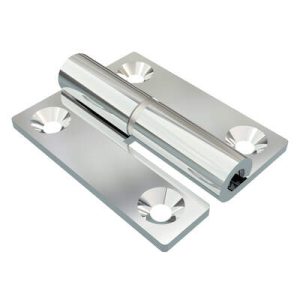 Lift-Off Hinge In-line Knuckle Style, Concealed Mount, Steel, Chrome Plated