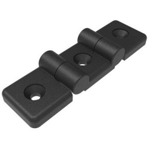 Profile Hinge, 108 mm size, with Mounting CSK Holes, Polyamide, Black - Image 1