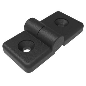 Profile Hinge, 118 mm size, with Mounting CSK Holes, Polyamide, Black - Image 1